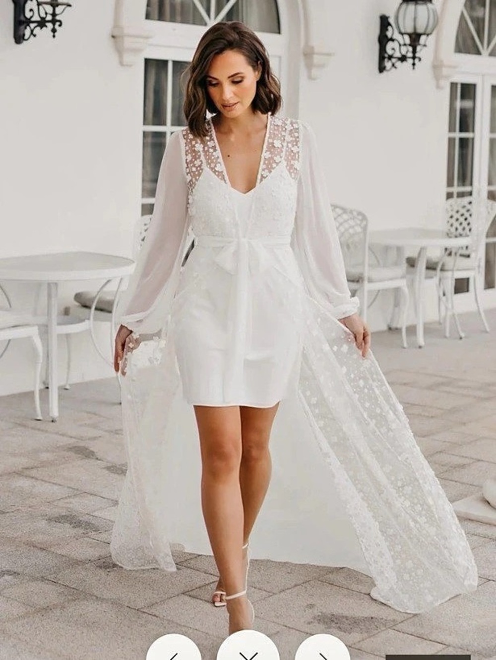 White wedding robe